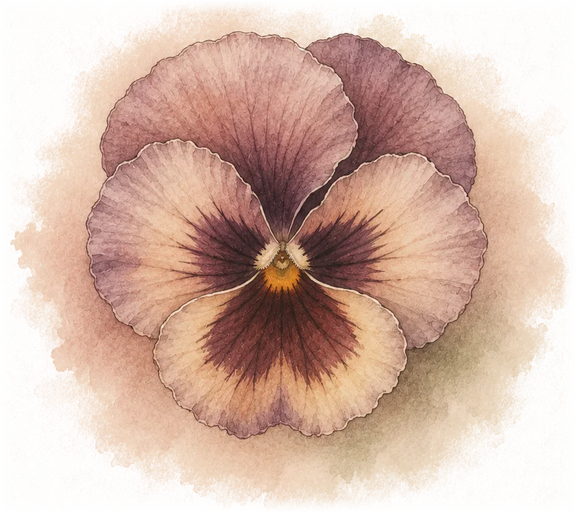 Pansy — the week 15 flower