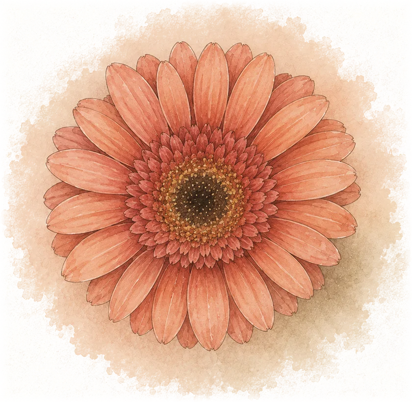 Gerbera daisy — the week 16 flower
