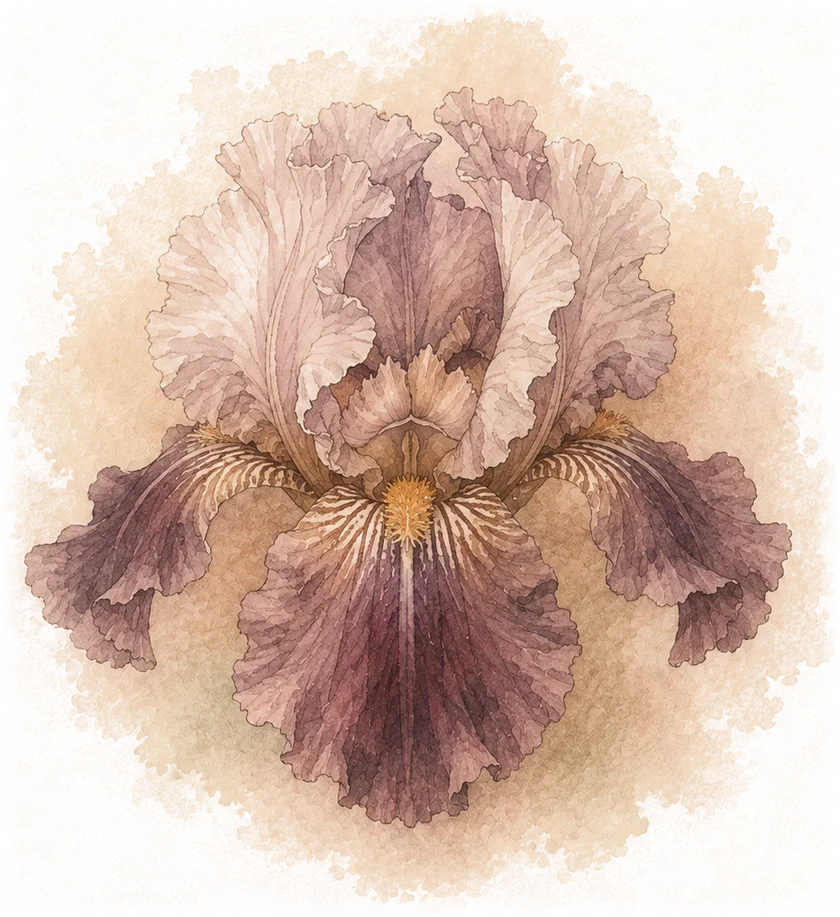 Bearded iris — the week 17 flower