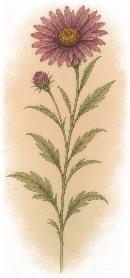 Aster — the week 32 flower