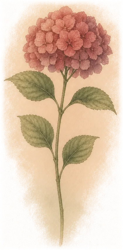 Hydrangea stem — the week 33 flower